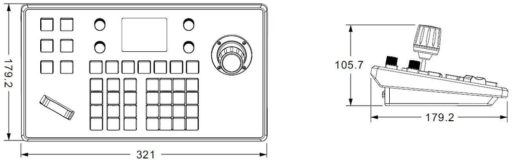 K20 多介面PTZ攝影機控盤 4 K20 Sketch