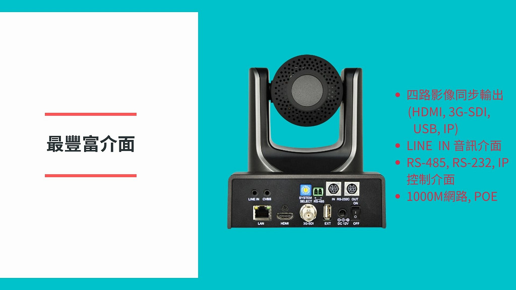 1080P AI追蹤PTZ攝影機 (P20i/P30i) 4 P12i Intro 2
