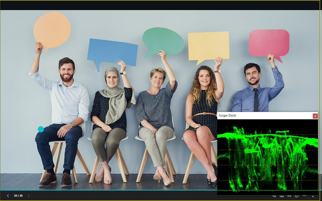 PTZ攝影機色彩校正指南 4 waveform normal