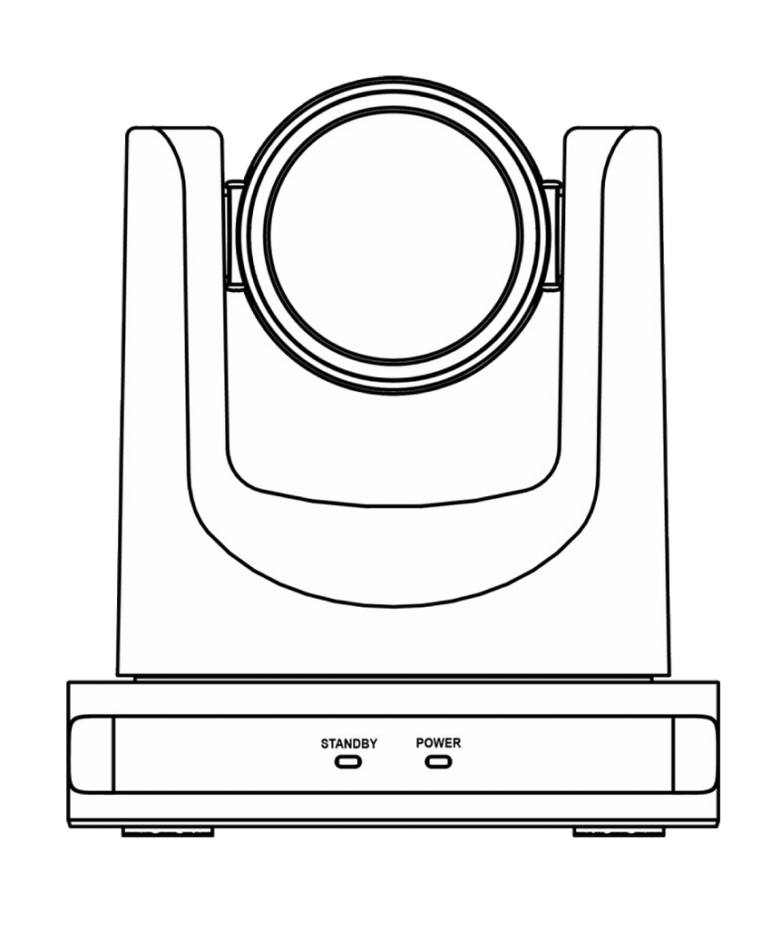 S12 12x PTZ視訊會議攝影機 5 S12 Front Sketch