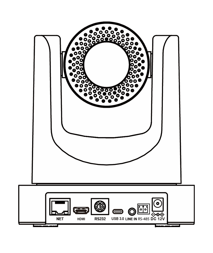 S12+(S12Plus) 12x PTZ視訊會議攝影機 5 CAVE-TEK S12 Plus Back